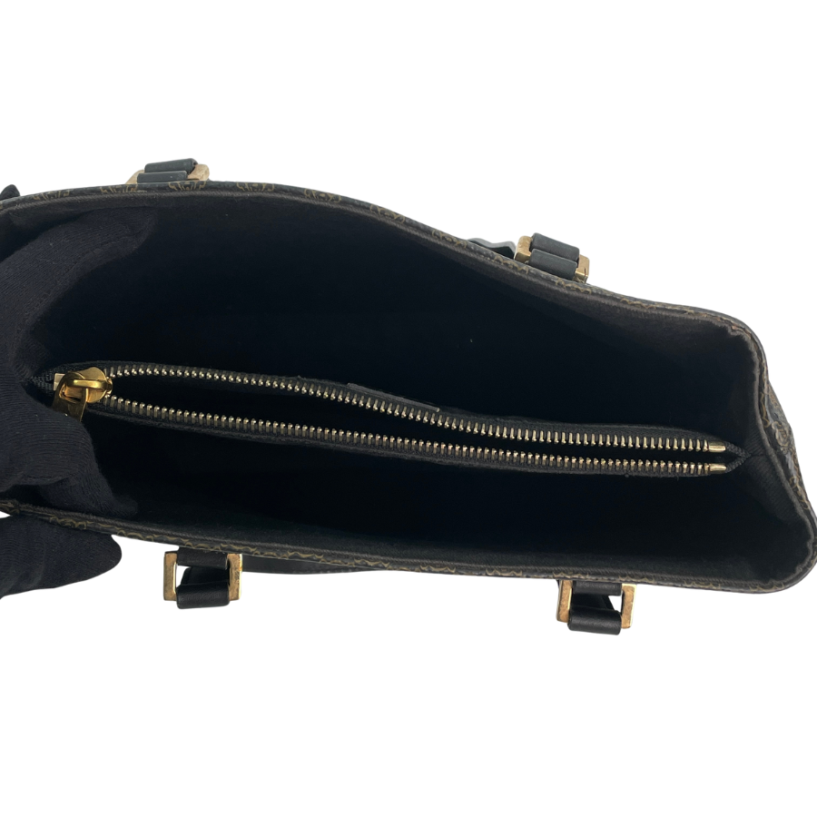 CELINE マカダム PVC トート 黒