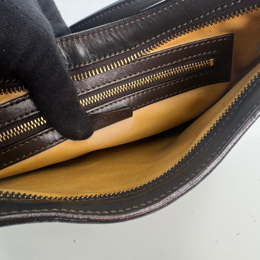 CELINE ショルダーバッグ 茶 F525