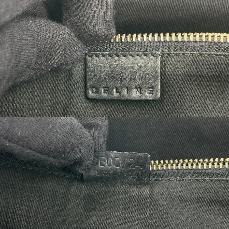CELINE マカダム PVC トート 黒
