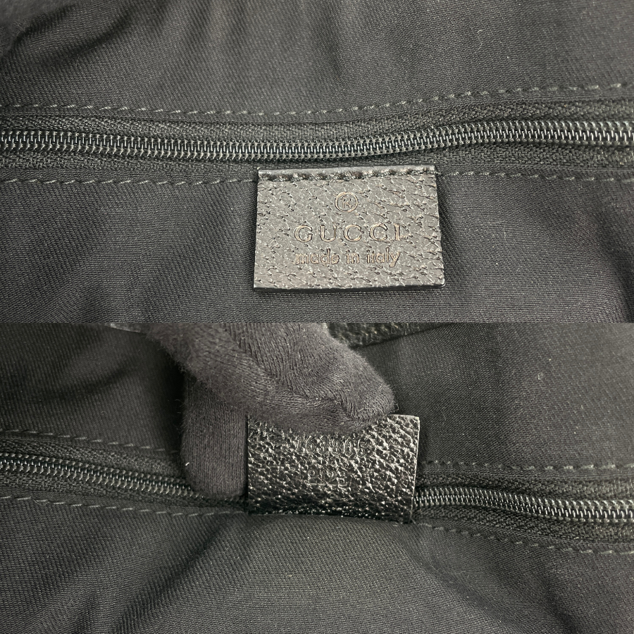 GUCCI GGキャンバス ブラック ハンドバッグ
