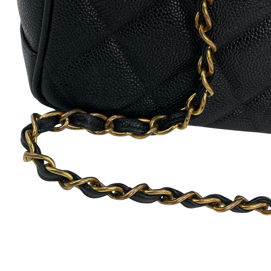 CHANEL キャビアチェーントートバッグ