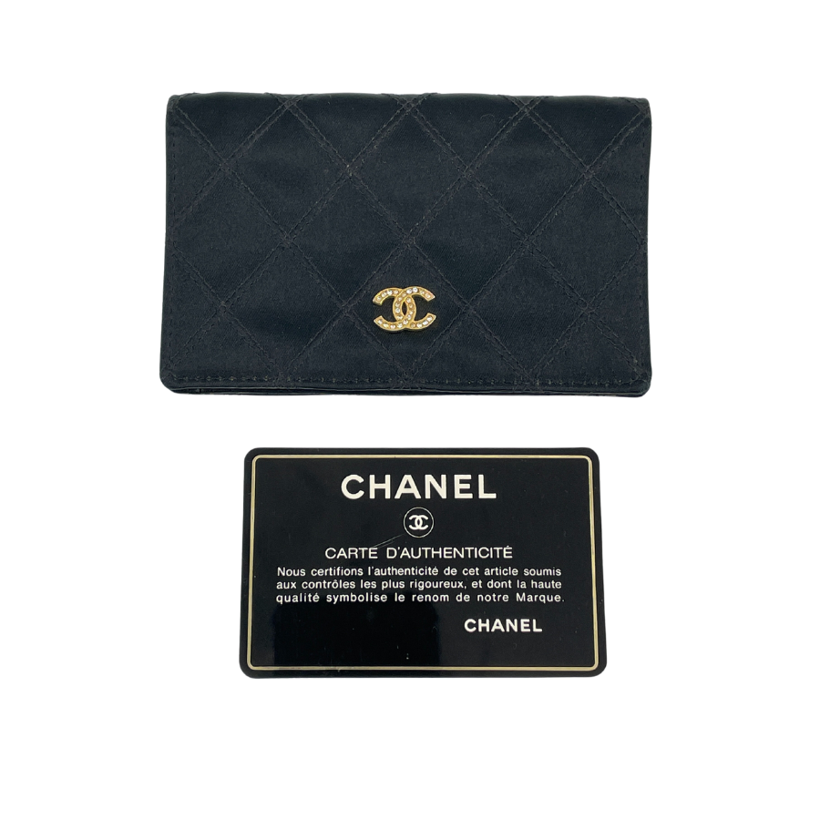 CHANEL マトラッセ　カードケース　サテン