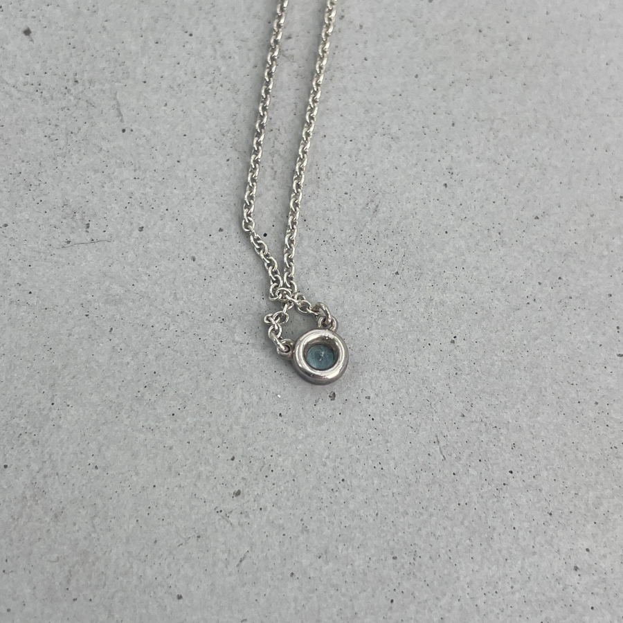 TIFFANY バイザヤード アクアマリン ネックレス