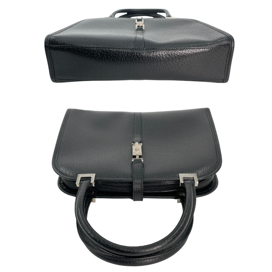 GUCCI レザー ジャッキー ハンドバッグ