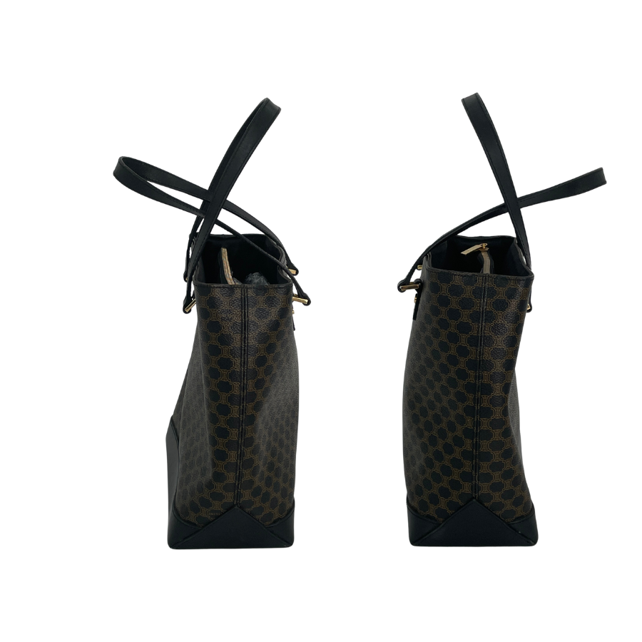 CELINE マカダム PVC トート 黒