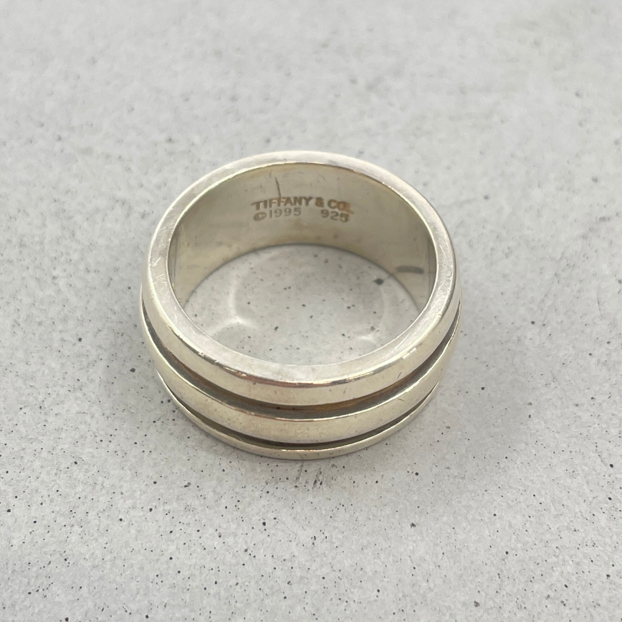 TIFFANY リング 16号 グルーブドリング