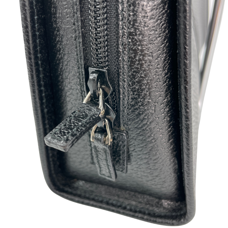 GUCCI レザー ジャッキー ハンドバッグ