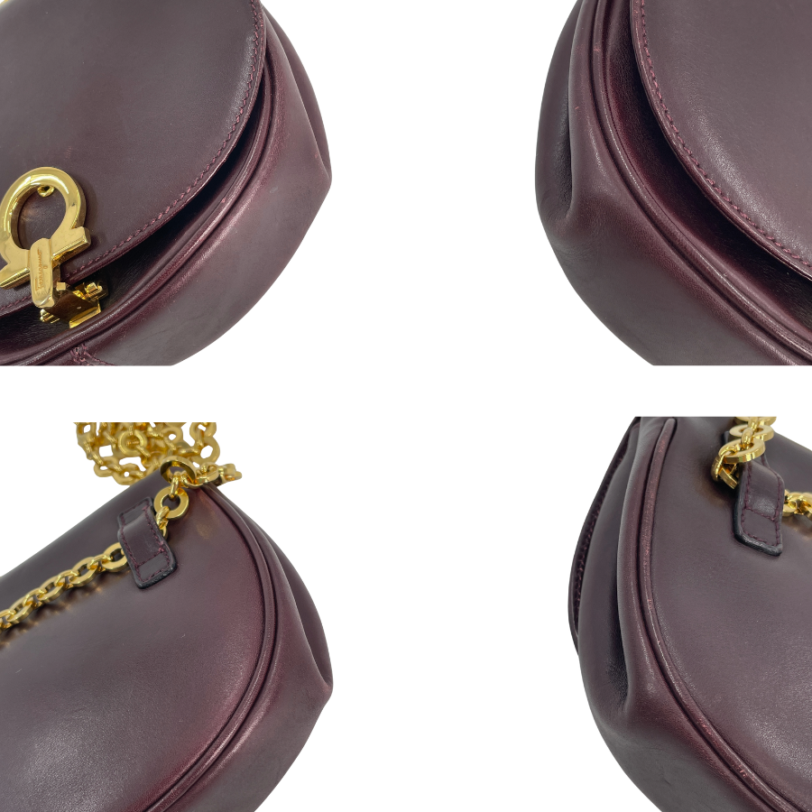 Ferragamo ガンチーニ ショルダーバッグ レザー
