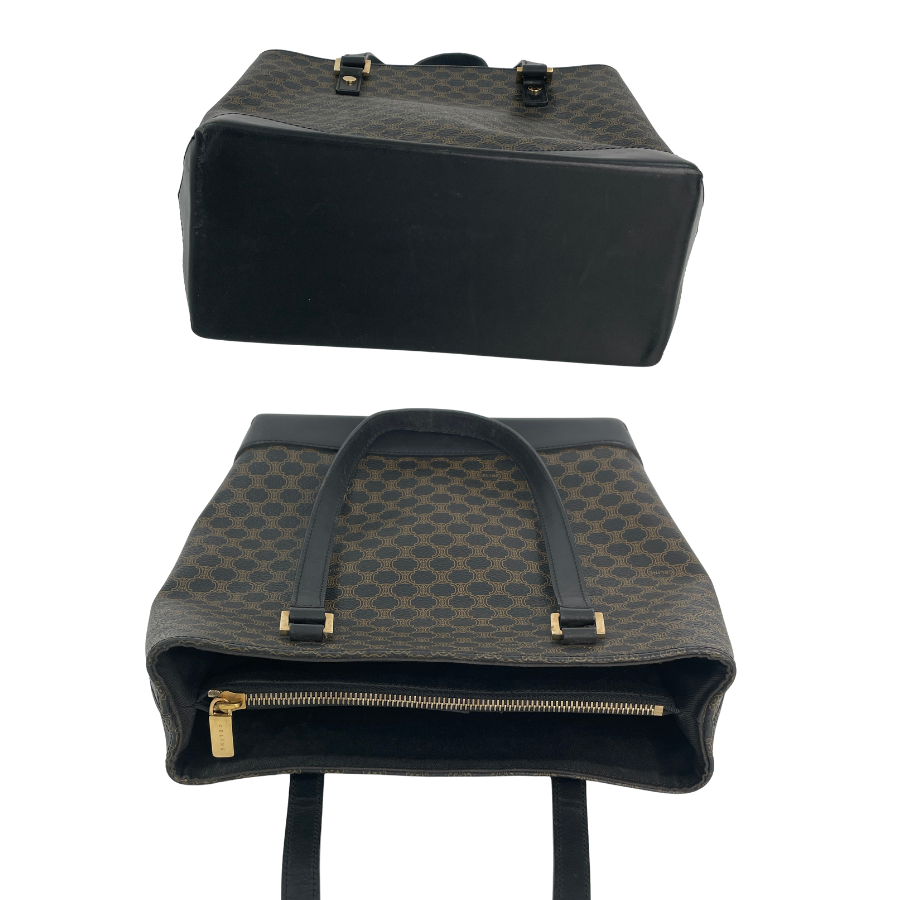CELINE マカダム PVC トート 黒