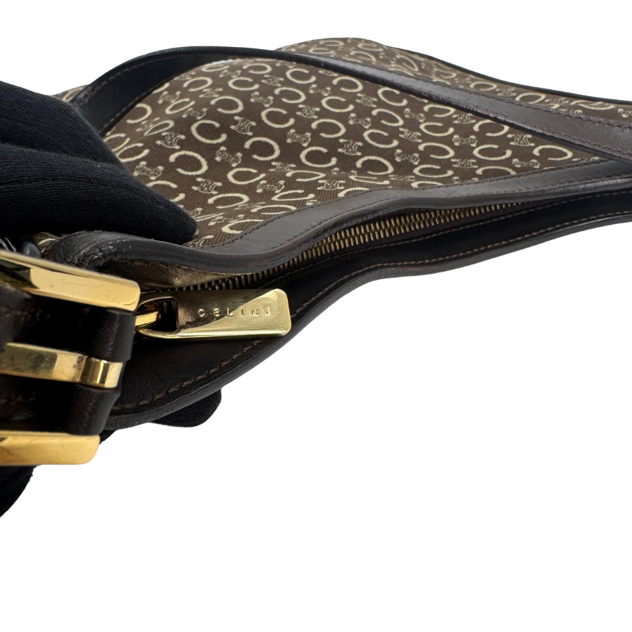 CELINE ショルダーバッグ 茶 F525