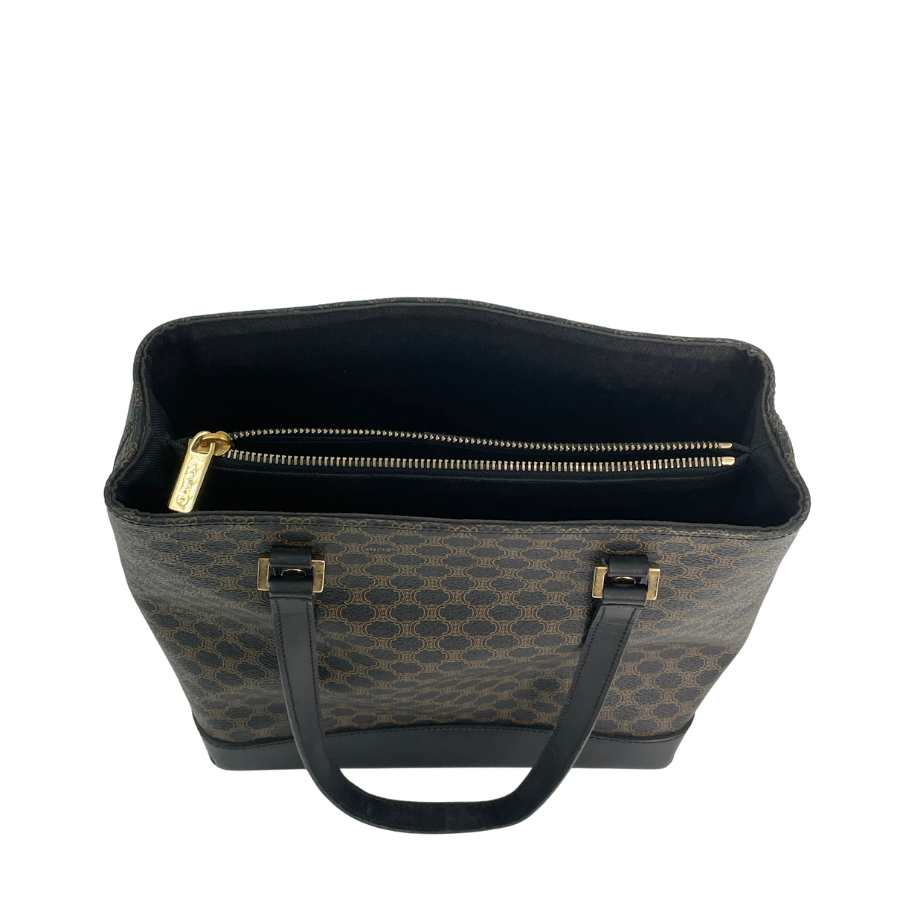 CELINE マカダム PVC トート 黒