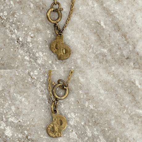 DIOR ネックレス CDロゴ ヴィンテージ ゴールド JU404