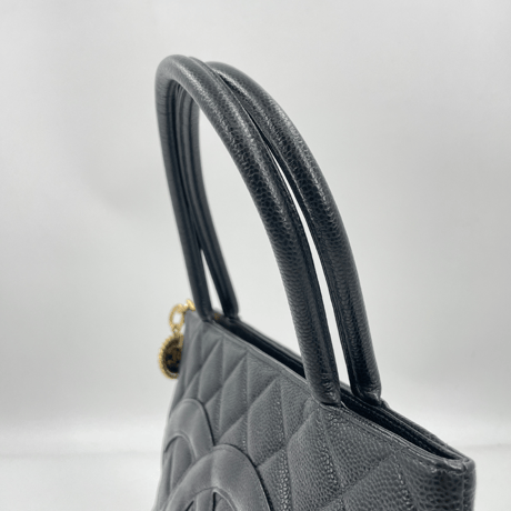 CHANEL キャビア 復刻トート 黒ゴールド