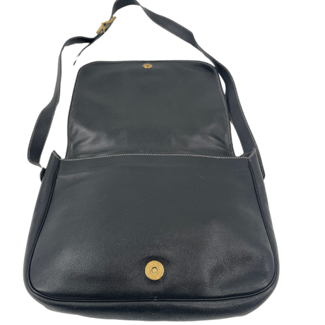 CHRISTIAN DIOR ショルダーバッグ ブラック レザー