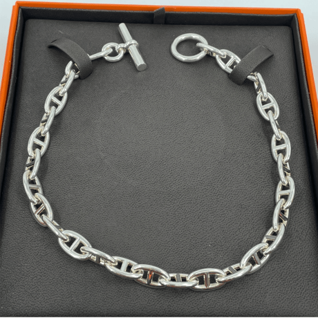 HERMES シェーヌダンクル GM ネックレス 箱付き