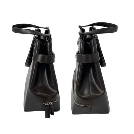 Ferragamo ハンドバッグ レザー ブラウン