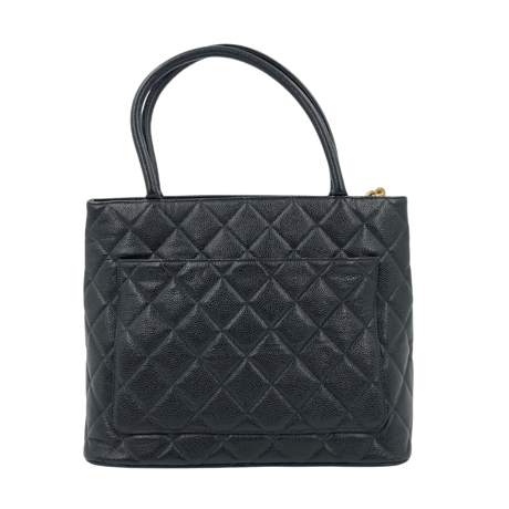 CHANEL キャビア 復刻トート 黒ゴールド