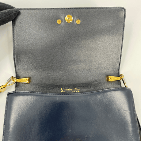 DIOR レザーショルダーバッグ コインケース