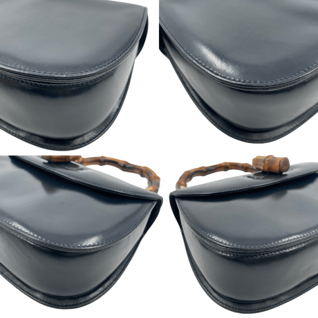 GUCCI バンブー 2way ダークネイビー