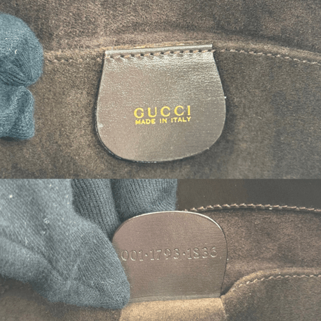GUCCI トートバッグ レザー・スエード
