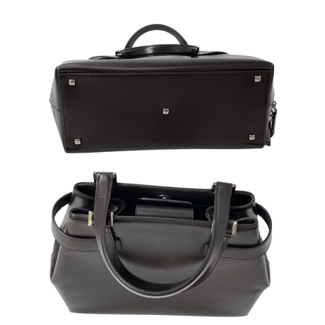 Ferragamo ハンドバッグ レザー ブラウン