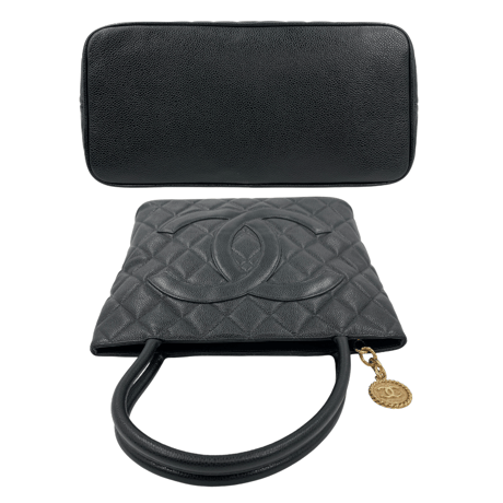 CHANEL キャビア 復刻トート 黒ゴールド