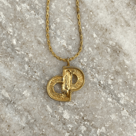 DIOR ネックレス CDロゴ ヴィンテージ ゴールド JU404