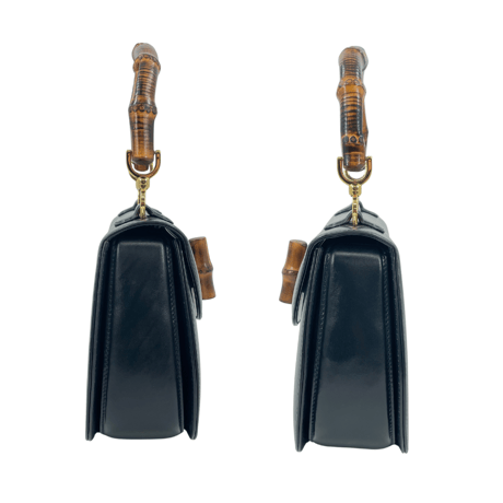 GUCCI バンブー 2way ダークネイビー