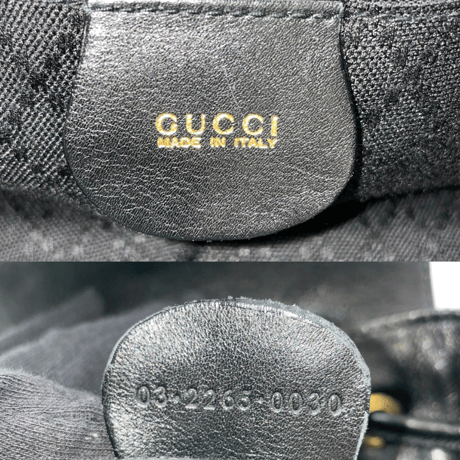 GUCCI バンブー レザー リュックサック