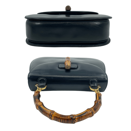GUCCI バンブー 2way ダークネイビー