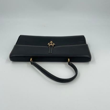 SALVATORE FERRAGAMO ハンドバッグ レザー ブラック