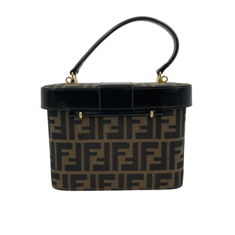FENDI ズッカ バニティバッグ キャンバス ショルダー