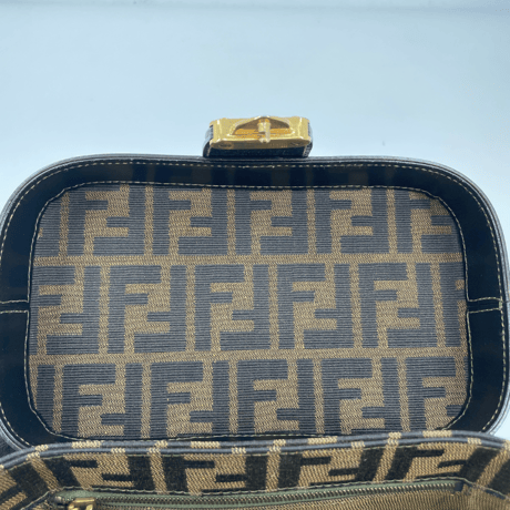 FENDI ズッカ バニティバッグ キャンバス ショルダー