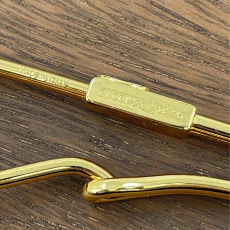 GUCCI キーホルダー インターロキング シェリーライン ゴールド