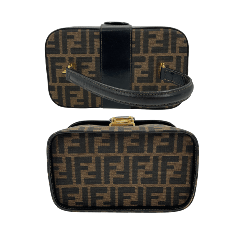 FENDI ズッカ バニティバッグ キャンバス ショルダー