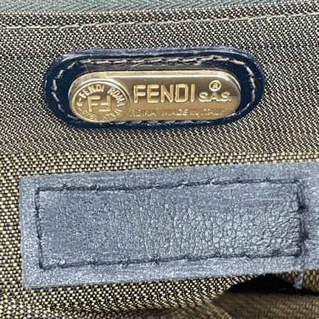 FENDI ズッカ バニティバッグ キャンバス ショルダー