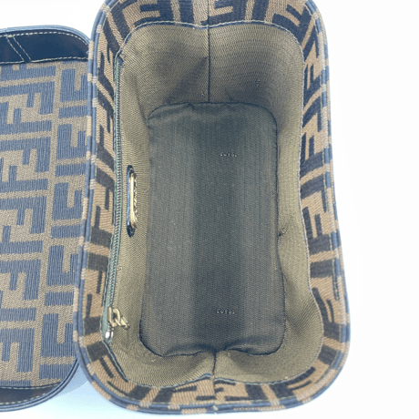 FENDI ズッカ バニティバッグ キャンバス ショルダー