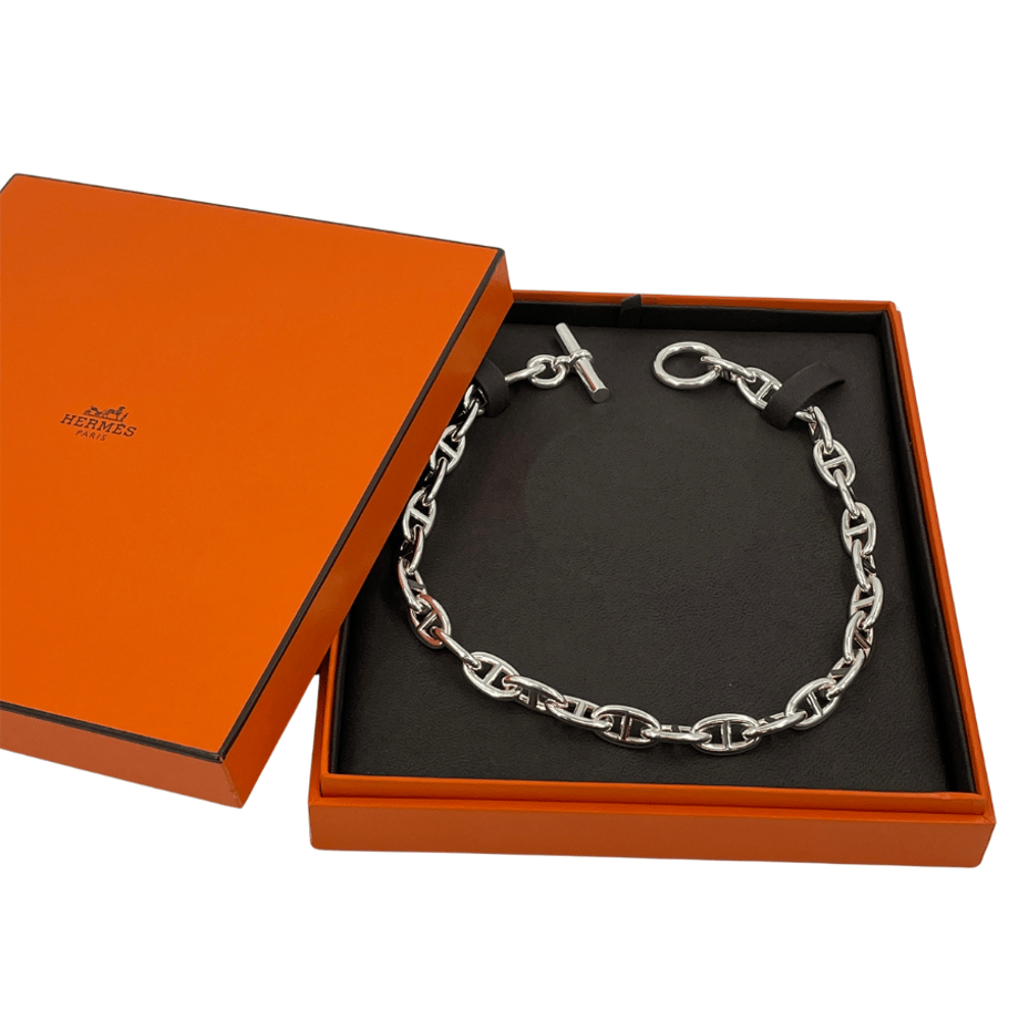 HERMES シェーヌダンクル GM ネックレス 箱付き