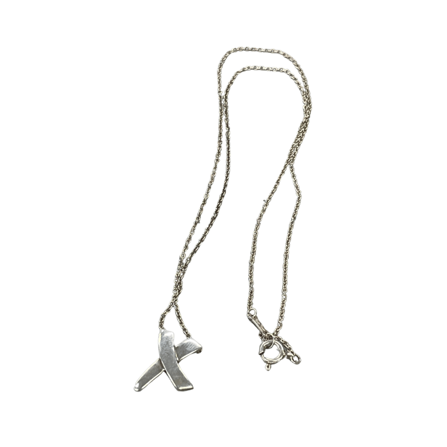 TIFFANY ネックレス シルバー X