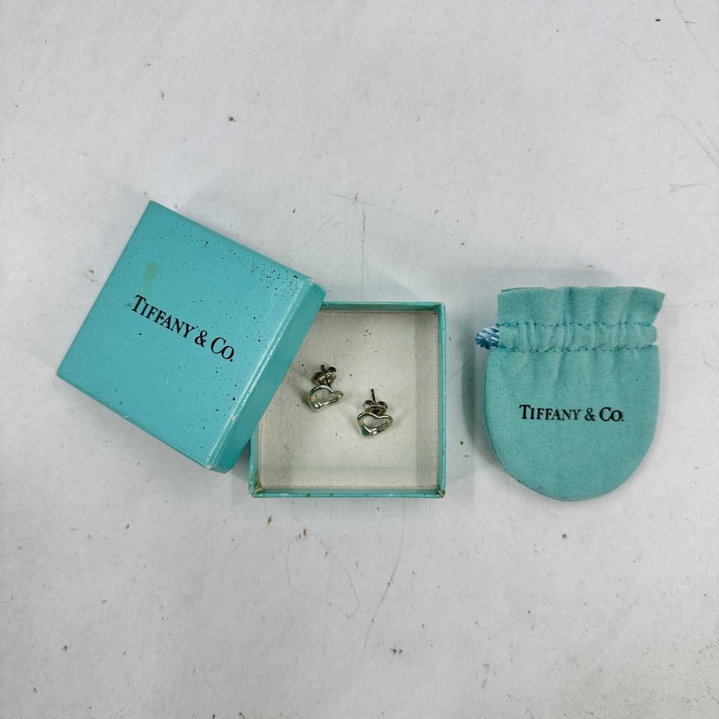 TIFFANY オープンハート ピアス SV925