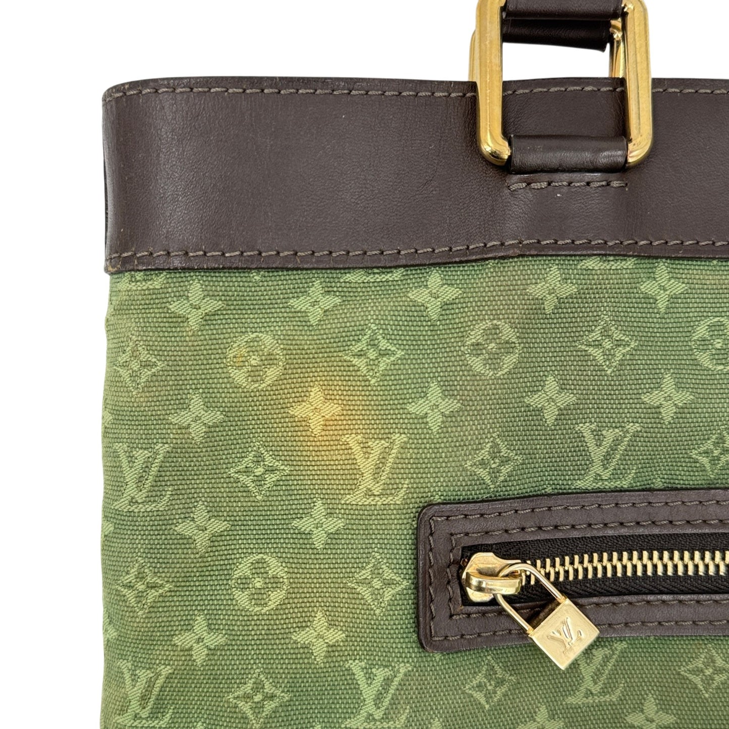 LOUIS VUITTON モノグラム ミニラン カーキ ルシールGM M92681 ハンドバッグ