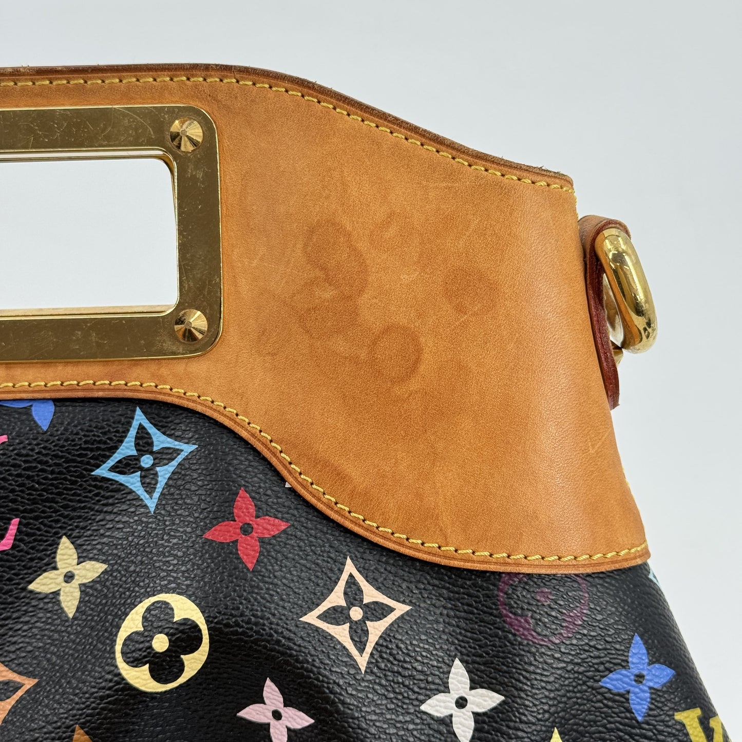 LOUIS VUITTON ジュディGM モノグラム マルチカラー キャンバス ブラック 2WAY M40254