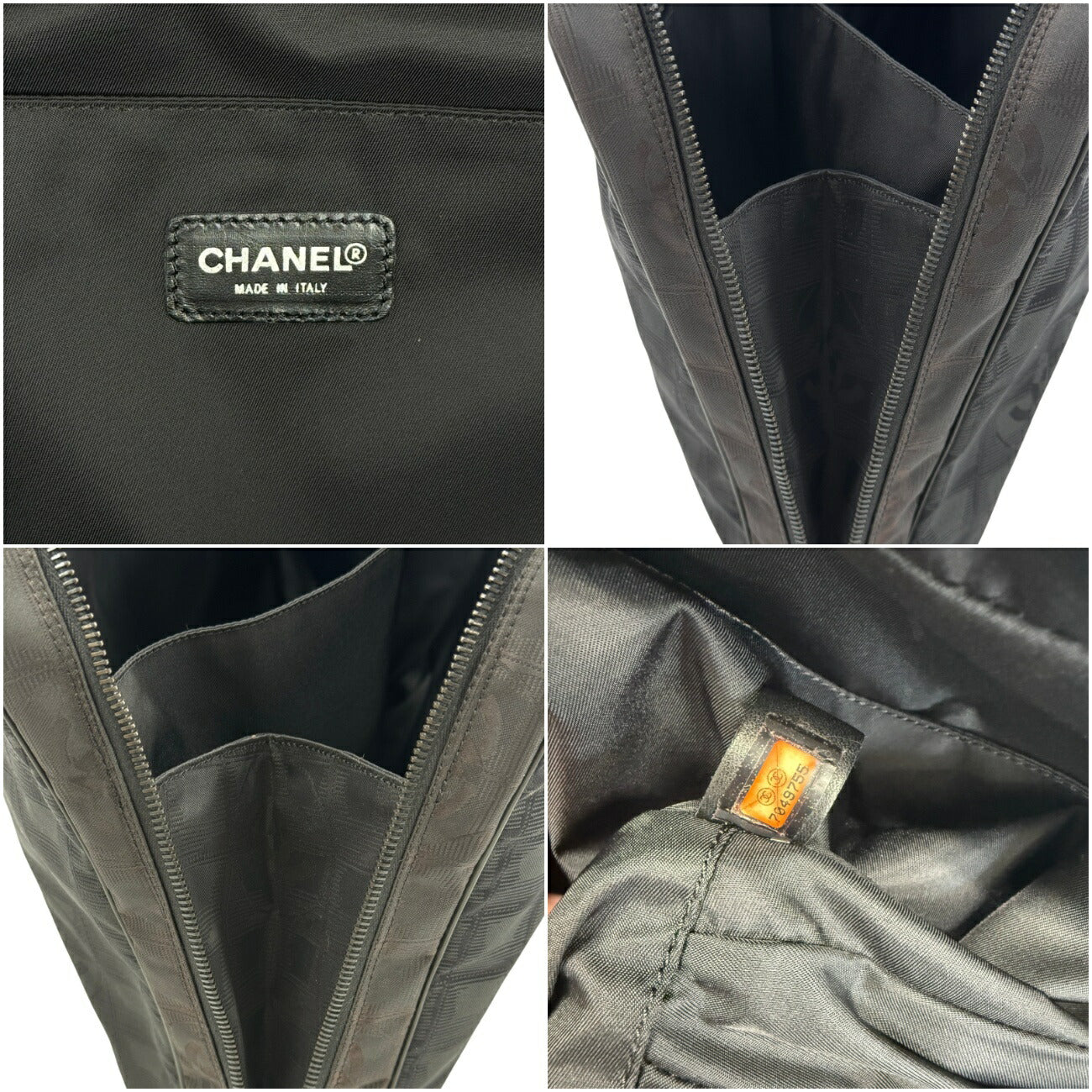 CHANEL ニュー トラベル ライン ナイロン ジャカード ビジネス ハンドバッグ