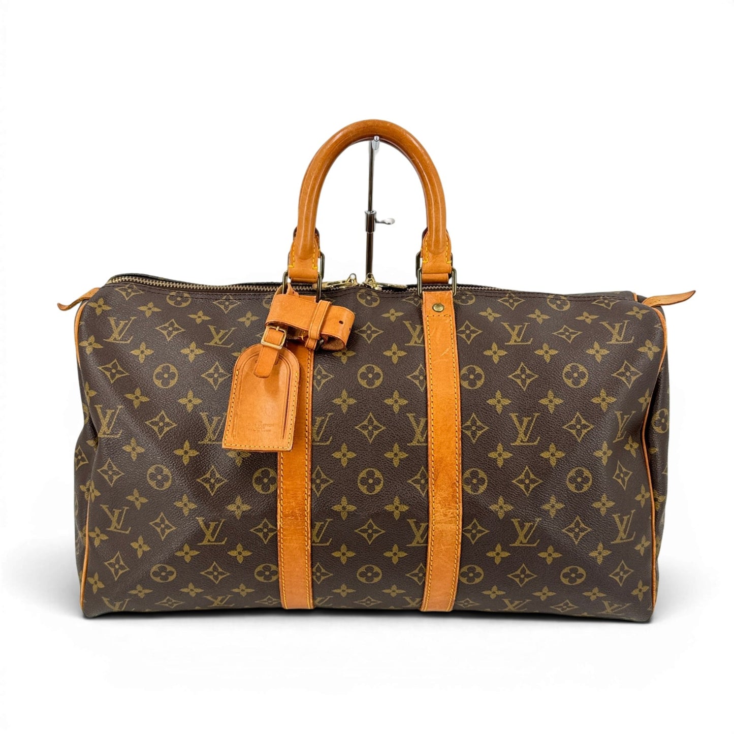 LOUIS VUITTON キーポル45 モノグラム ブラウン 旧型 ボストンバッグ M41428