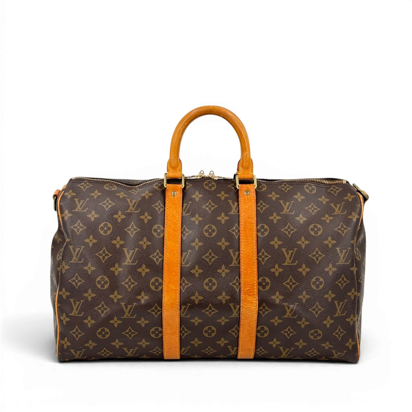 LOUIS VUITTON キーポル バンドリエール 45 モノグラム ブラウン トラベルバッグ M41418