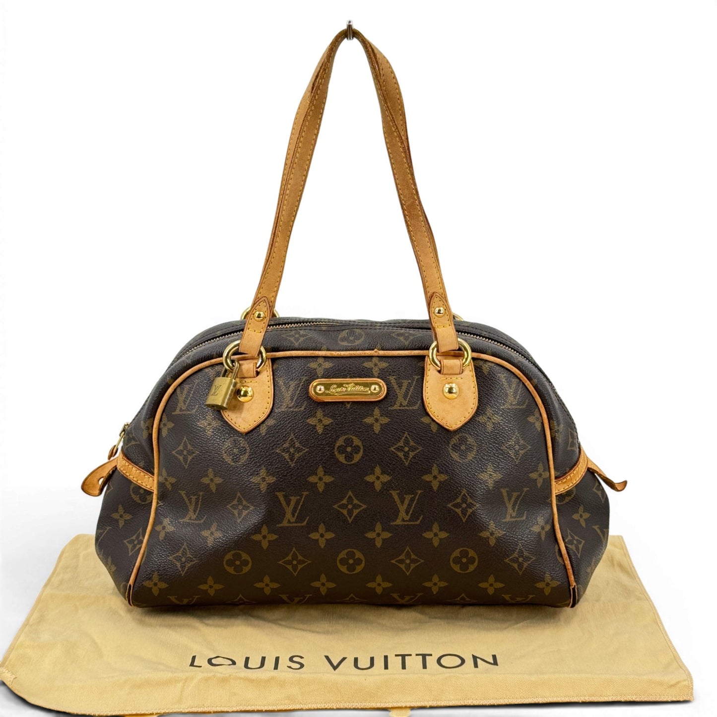 LOUIS VUITTON モントルグイユPM モノグラム ブラウン ジップショルダーバッグ M95565