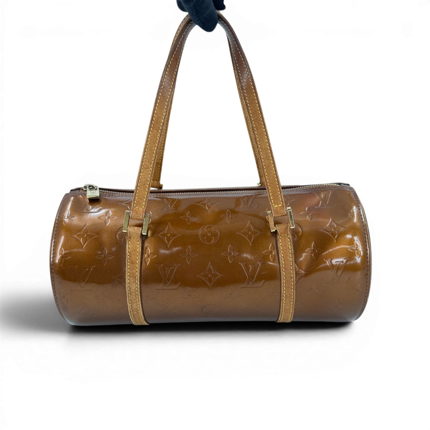 LOUIS VUITTON ベッドフォード モノグラム・ヴェルニ パテントレザー ブロンズ ハンドバッグ M91131