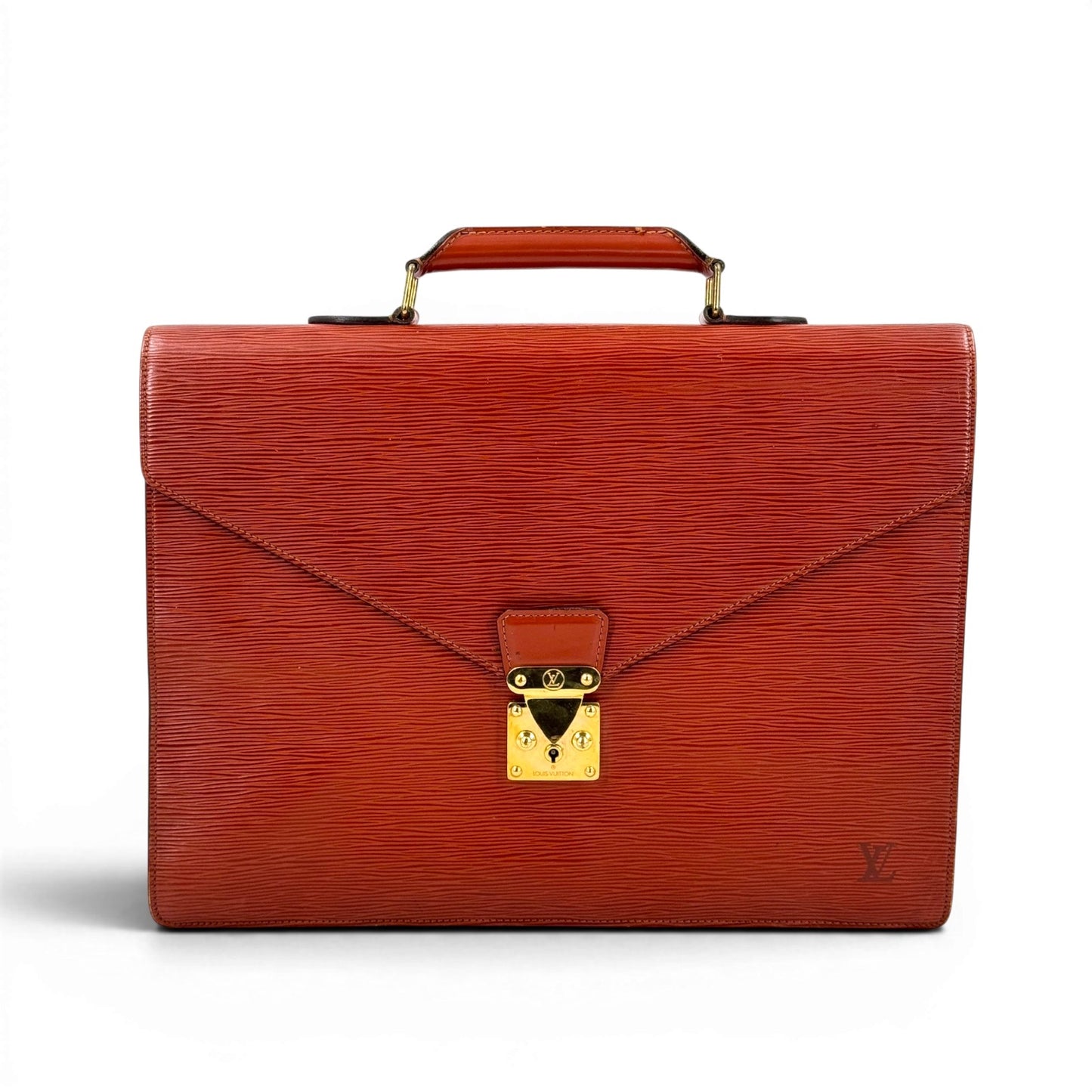 LOUIS VUITTON エピレザー ケニアブラウン ビジネスバッグ M54417