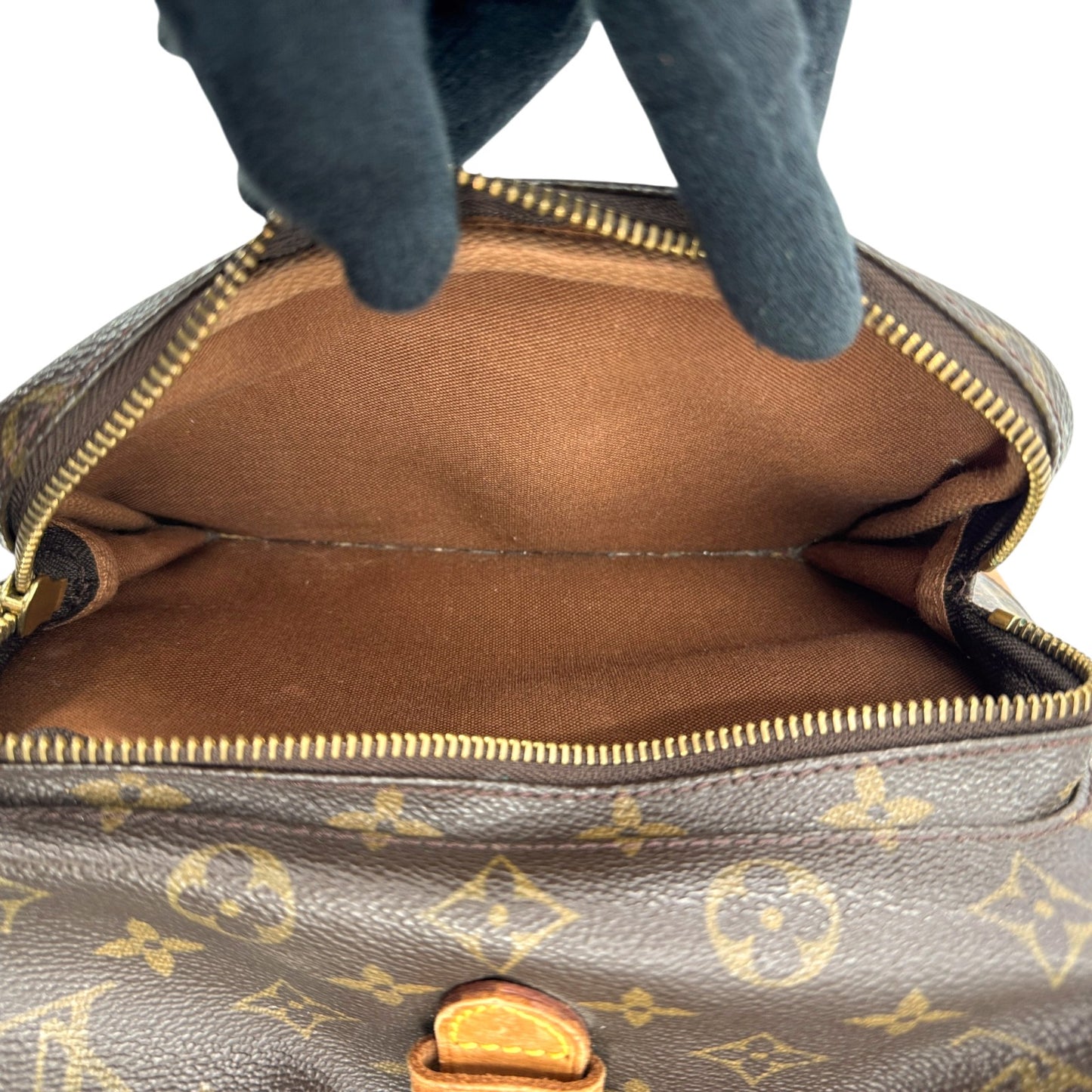 LOUIS VUITTON モンスリGM モノグラムキャンバス ブラウン リュックサック M51135