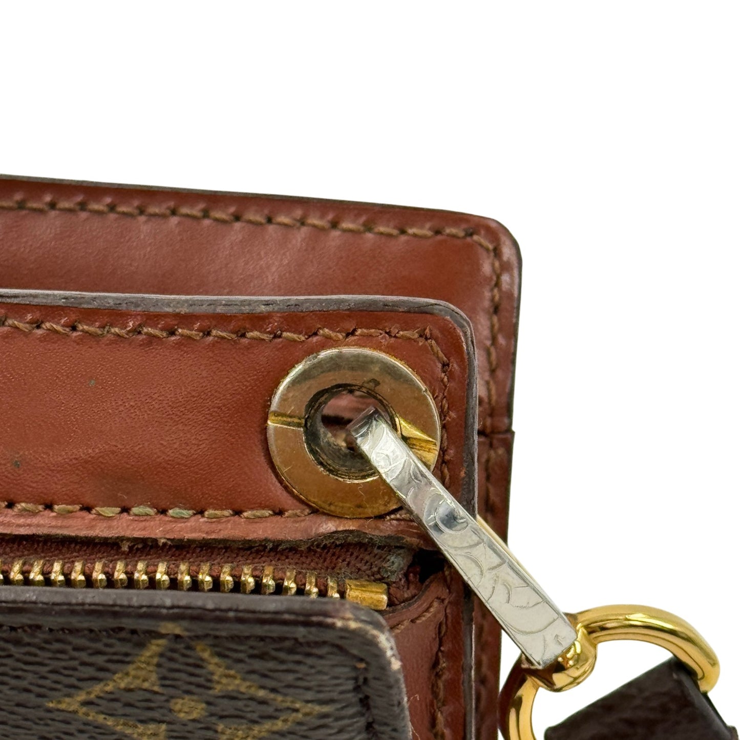 LOUIS VUITTON アンギャン モノグラム ブラウン ショルダーバッグ M51205